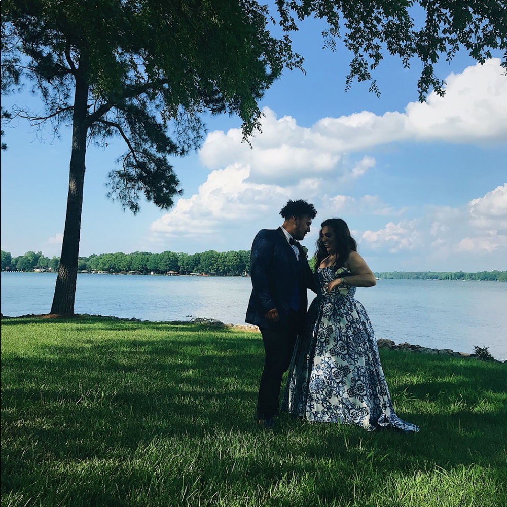 Blue Ballgown Prom Dress Pageant Dress